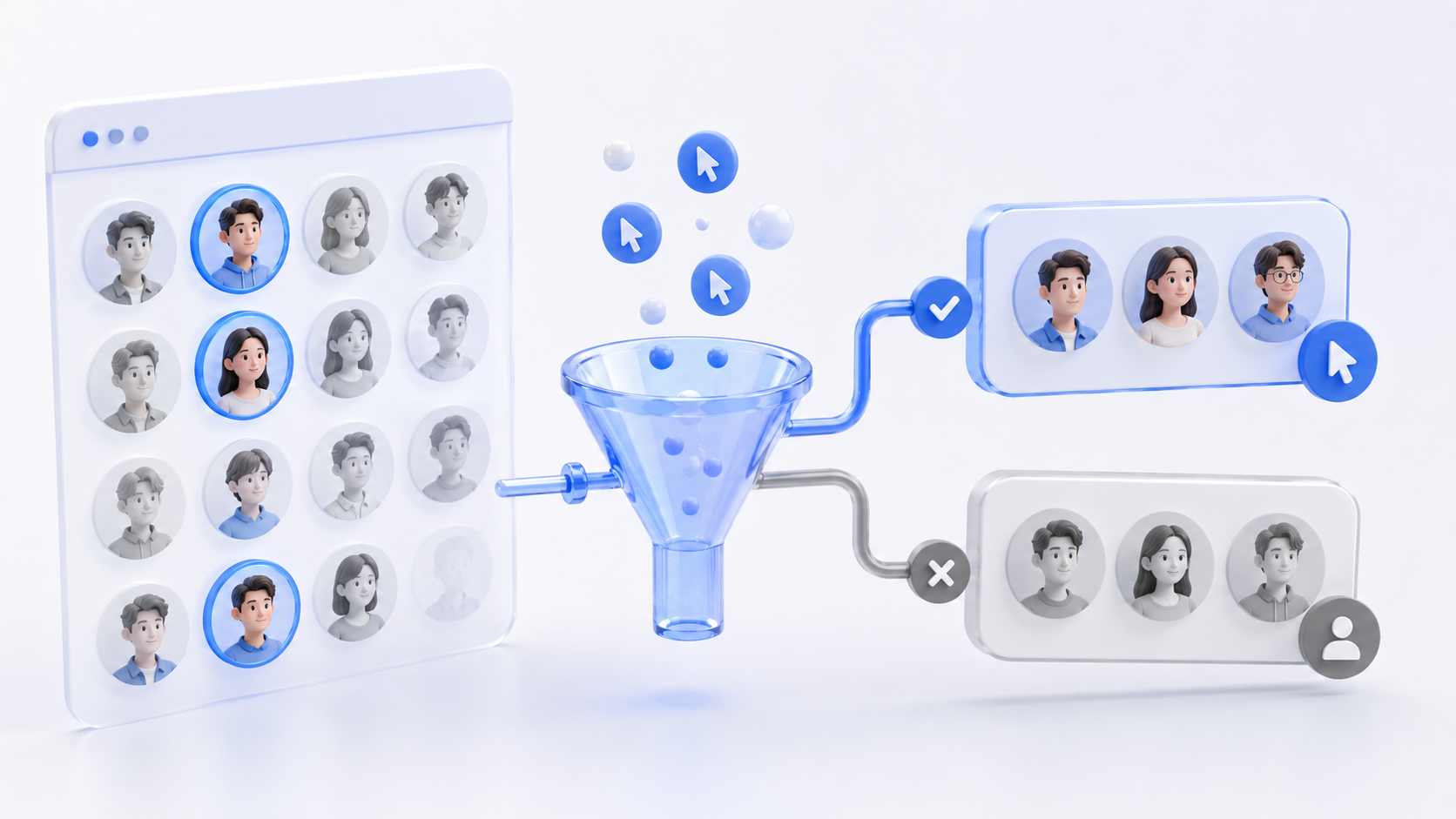 관심 고객 분류 기능 이미지